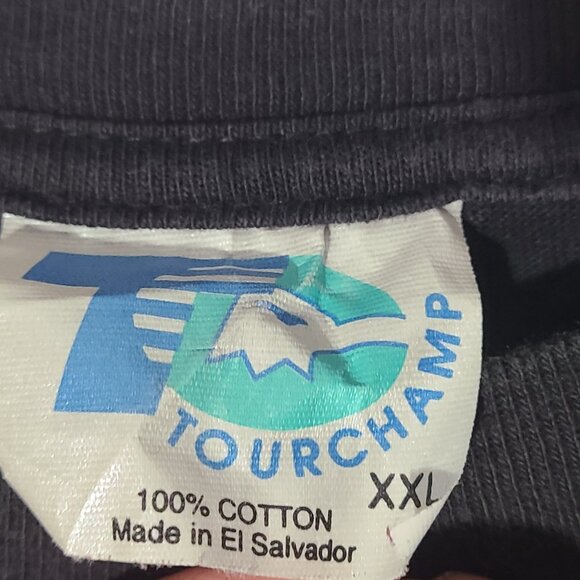 Vintage 90s American Thunder Native American Lightning Eagle Boxy 2XL T-Shirt - Picture 3 of 8